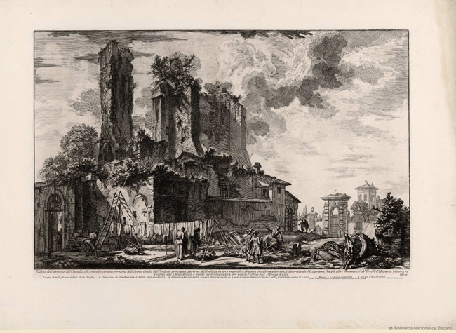 Veduta dell avanzo del Castello, che predendo una porzione dell Acqua Giulia (INVENT/19102)