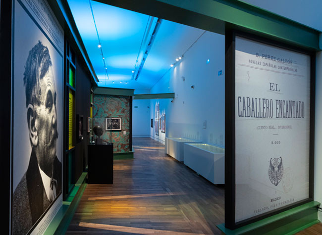 Montaje de la exposición Benito Pérez Galdós. La verdad humana