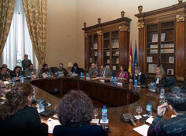 Presentación de un manuscrito inédito de La colmena de Camilo José Cela. BNE, 06/02/2013