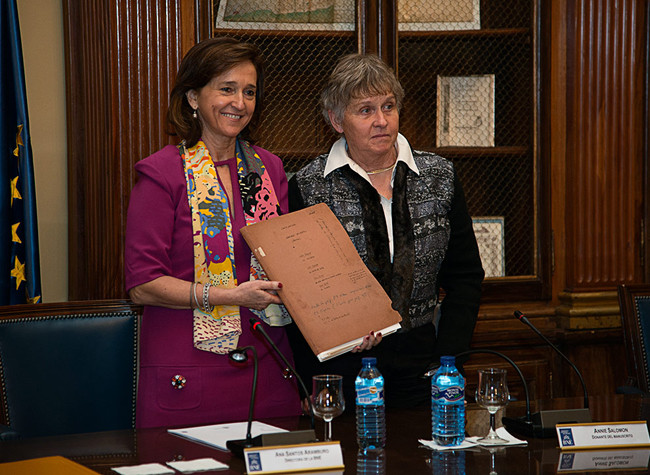 Presentación de un manuscrito inédito de La colmena de Camilo José Cela. BNE, 06/02/2013