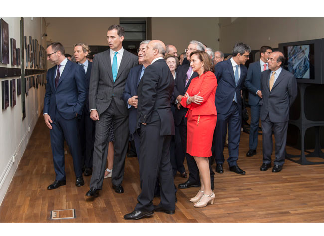 Su Majestad el Rey Felipe VI en la inauguración de la exposición Diseñar América