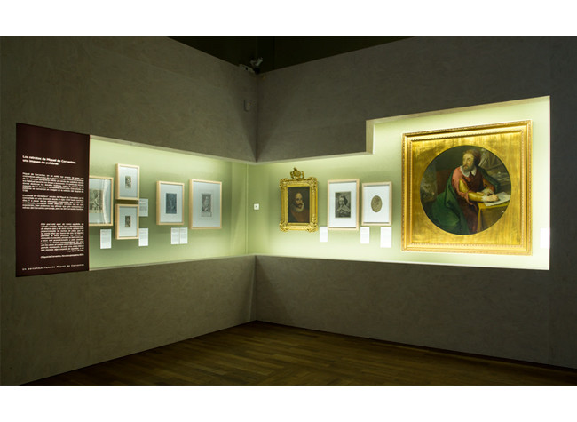 Sala de la exposición de Miguel de Cervantes: de la vida al mito (1616-2016)