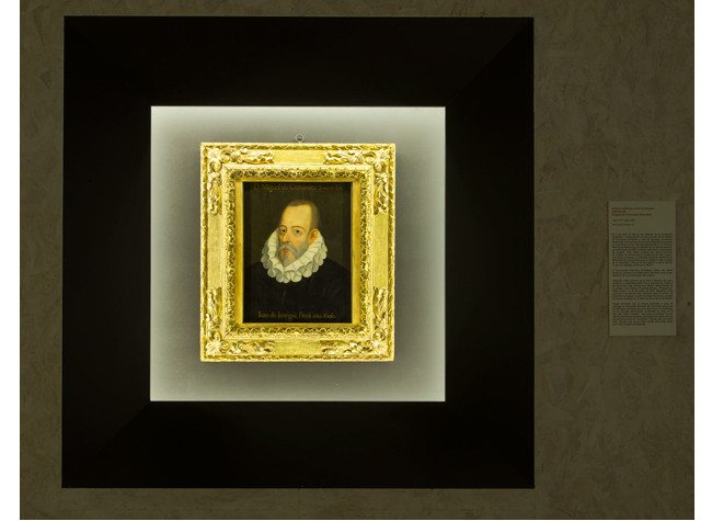 Sala de la exposición de Miguel de Cervantes: de la vida al mito (1616-2016)