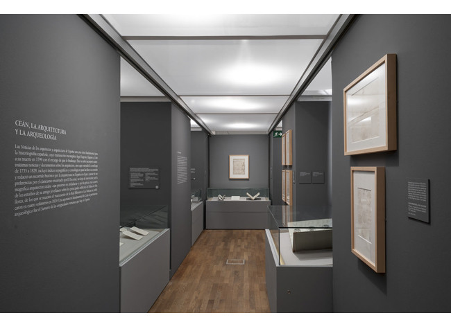 Sala de la exposición Ceán Bermúdez, historiador del arte y coleccionista ilustrado