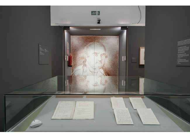 Sala de la exposición Ceán Bermúdez, historiador del arte y coleccionista ilustrado