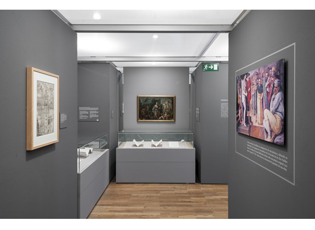 Sala de la exposición Ceán Bermúdez, historiador del arte y coleccionista ilustrado
