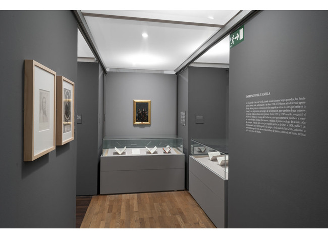 Sala de la exposición Ceán Bermúdez, historiador del arte y coleccionista ilustrado
