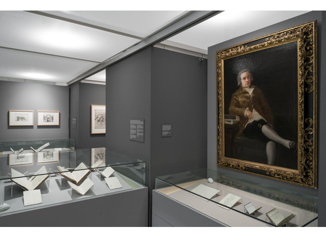 Sala de la exposición Ceán Bermúdez, historiador del arte y coleccionista ilustrado