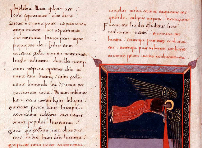 Beato de Liébana: códice de Fernando I y Dña. Sancha Fol. 163v 