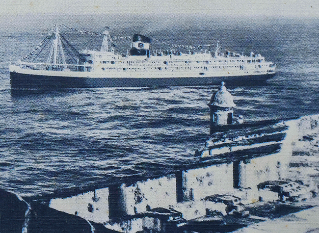 SS Puerto Rico, tarjeta postal. Universidad de Puerto Rico