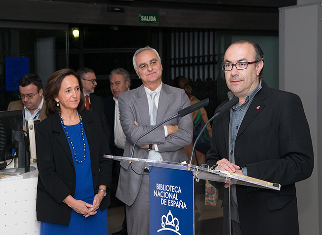 Inauguración de la exposición Retrato y literatura. Los retratos de los Premios Cervantes de la BNE, 12/11/2014