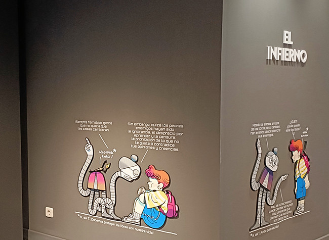El Infierno y las Maravillas. Espacio expositivo