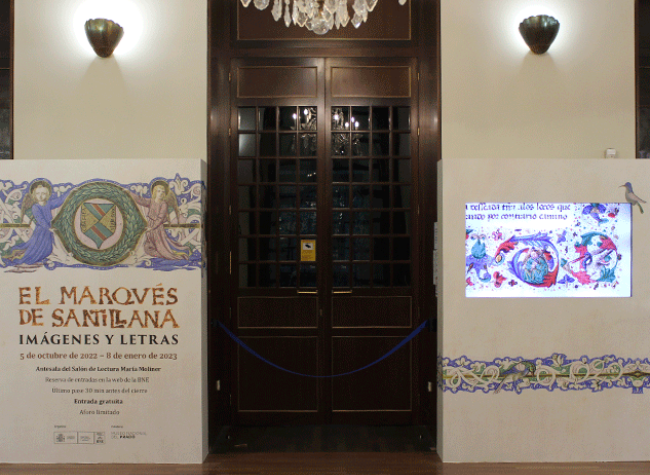 Montaje de la exposición El marqués de Santillana