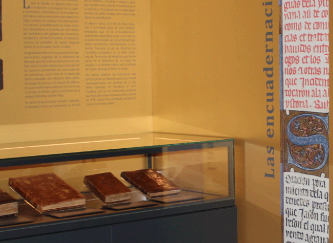 Montaje de la exposición El marqués de Santillana