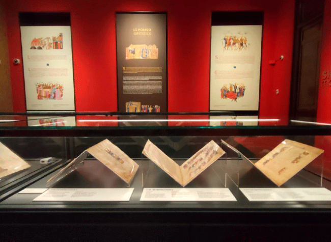 Montaje de la exposición Skylitzes Matritensis