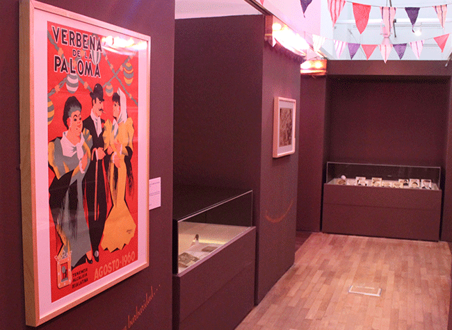 Montaje de la exposición Tomás Bretón, mucho más que La verbena de la Paloma
