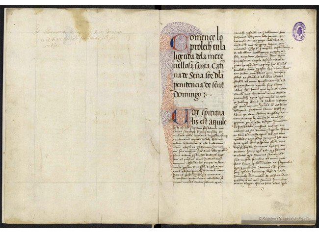 Leyenda de S. Catalina (Mss/8214)