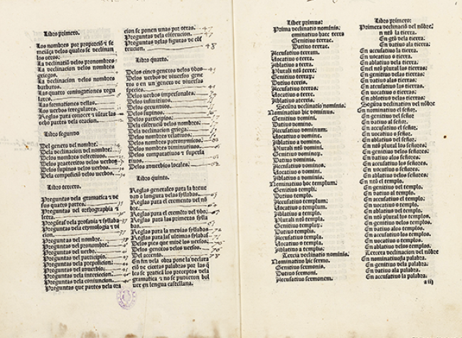 Antonio de Nebrija, Introduciones latinas, Zamora: Antonio de Centenera, c. 1492-1494 (INC/1168)