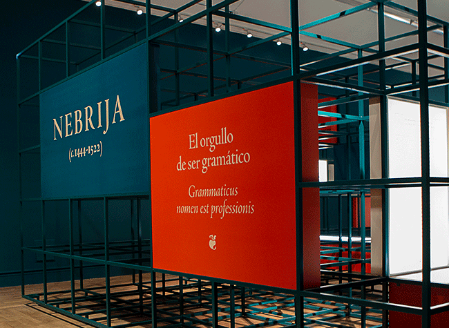 Montaje de la exposición de Nebrija