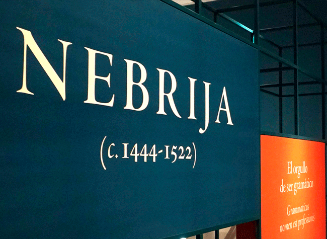 Montaje de la exposición de Nebrija