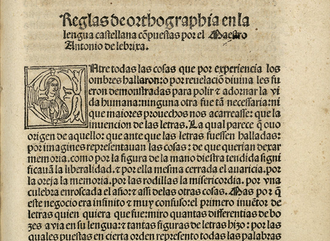 Antonio de Nebrija, Reglas de orthographía en la lengua castellana, Alcalá de Henares: Arnao Guillén de Brocar, 1517 (R/1363)