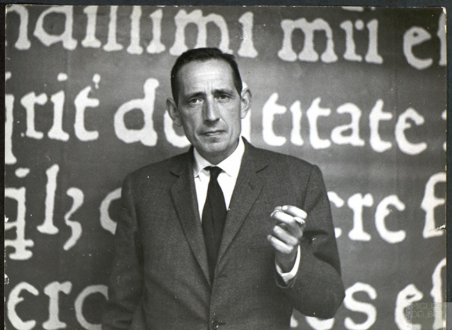 Retrato de Delibes en Ediciones Destino (1960)