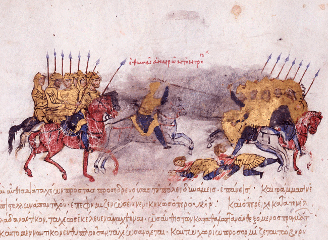 Manuscrito: Synopsis historiarum, signatura VITR/26/2, h. 34v (detalle)