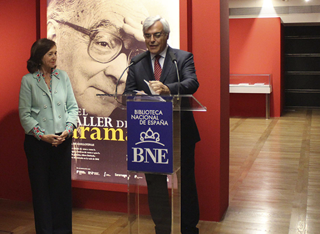 Inauguración Taller de Saramago. Ana Santos y Carlos Reis