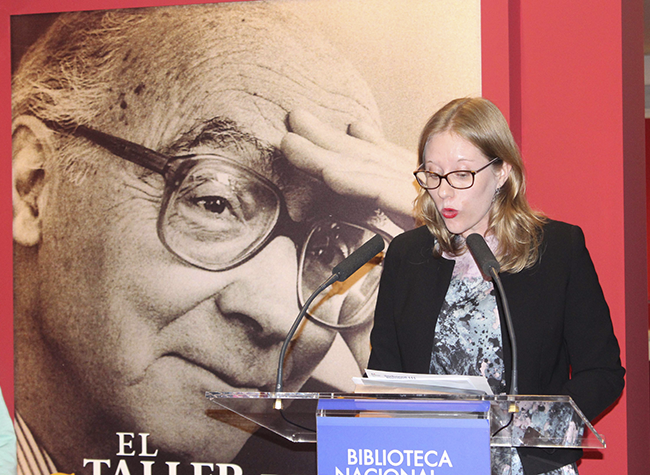Inauguración Taller de Saramago. Sara Grünhagen