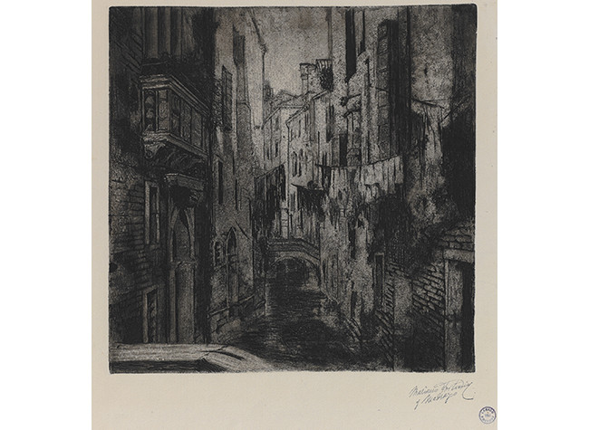 Mariano Fortuny y Madrazo: Venecia, río y palacio. BNE, INVENT/45798