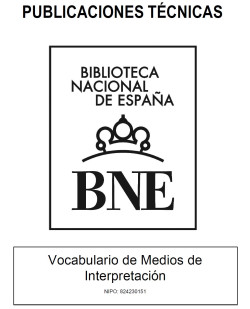 Portada de 'Vocabulario de Medios de Interpretación'