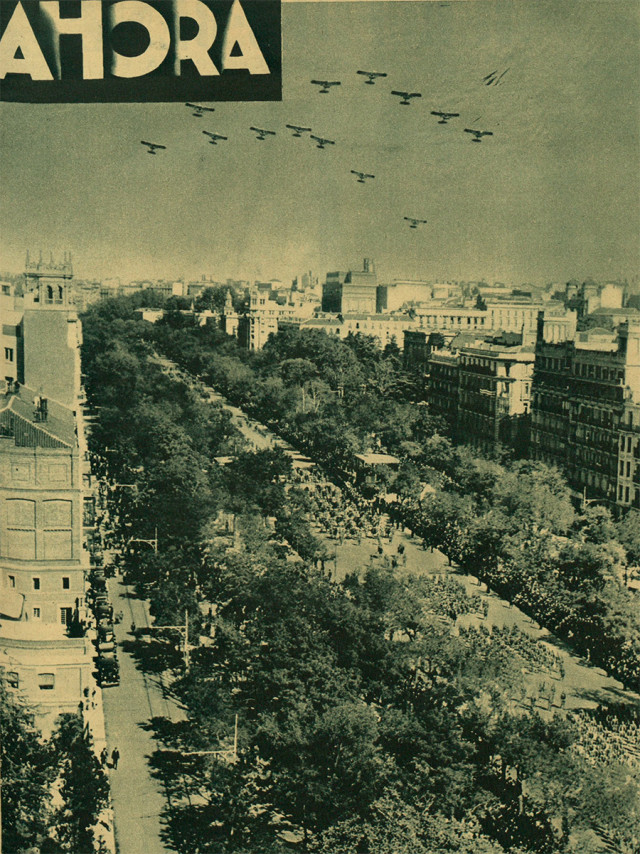 El desfile militar del 12 de Octubre de 1935 en Madrid en la portada de Ahora