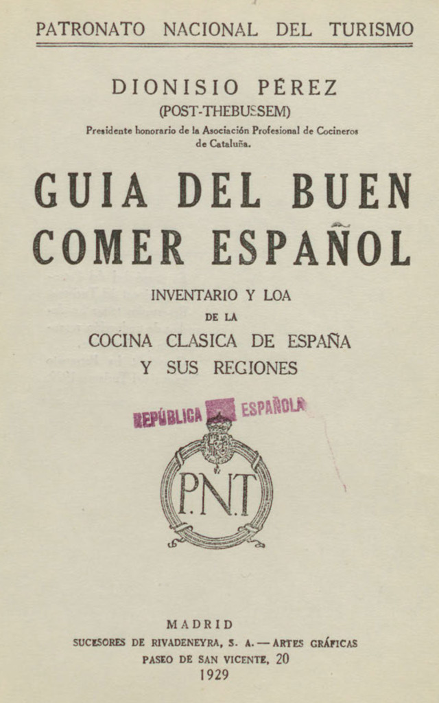 Guía del buen comer español