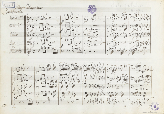 Partitura Las siete palabras