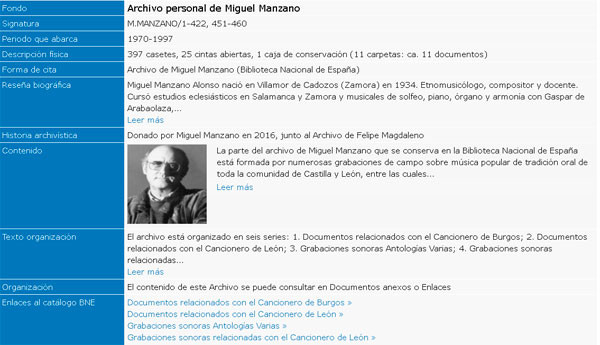 Archivo personal de Miguel Manzano Archivo personal de Miguel Manzano