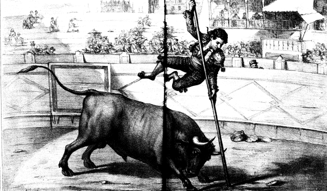 Suertes taurinas: salto de la garrocha