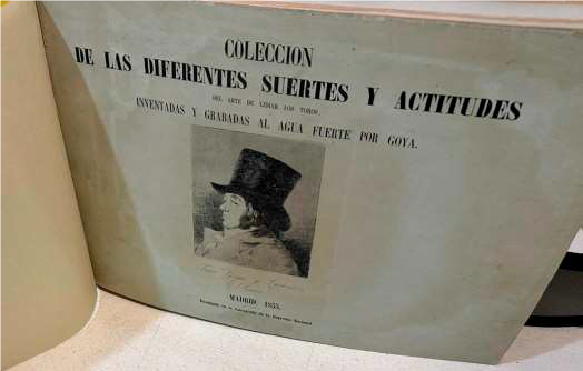 Colección de las diferentes suertes y actitudes del arte de lidiar los toros