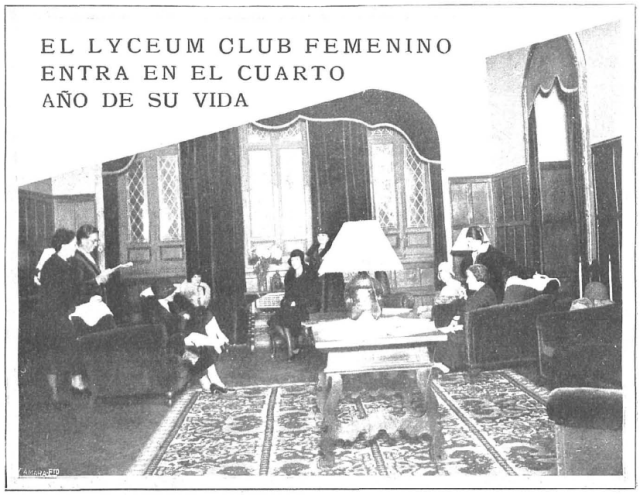 El Lyceum Club femenino entra en el cuarto año de su vida