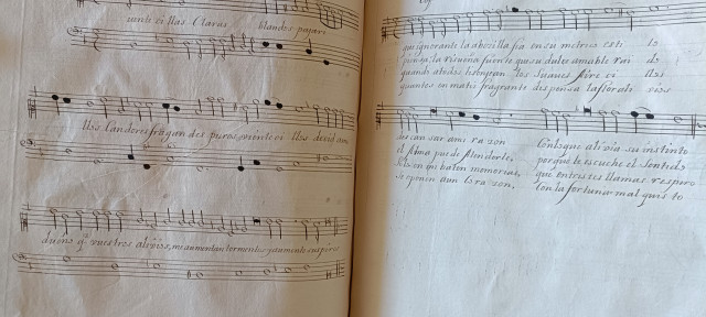 Libro de tonos, manuscrito del compositor Juan Serqueira de Lima, de 1691