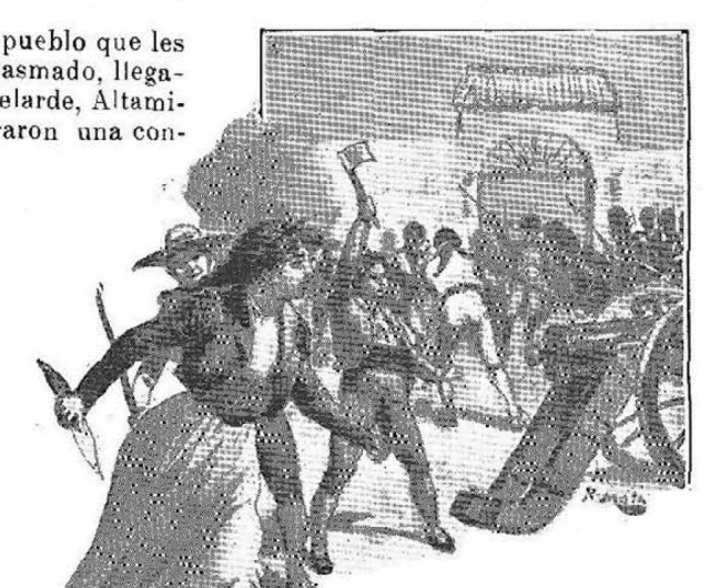Una mujer armada con navaja en la lucha en el parque de Monteleón