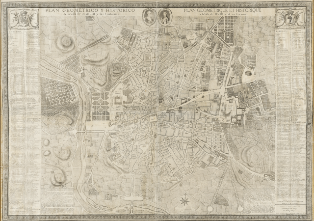 Plano Geométrico e Histórico de la Villa de Madrid y sus Contornos