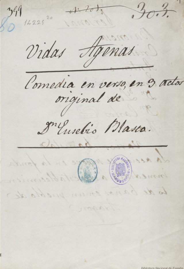 Vidas ajenas / Eusebio Blasco Vidas ajenas